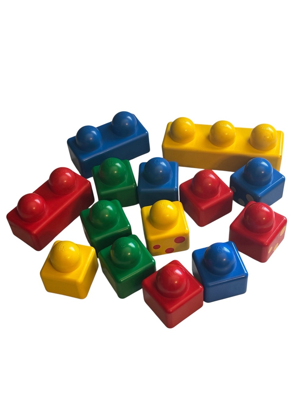 Duplo Primo By Lego Baby Toddler Building Blocks 14 Pieces Red Blue Yellow Green